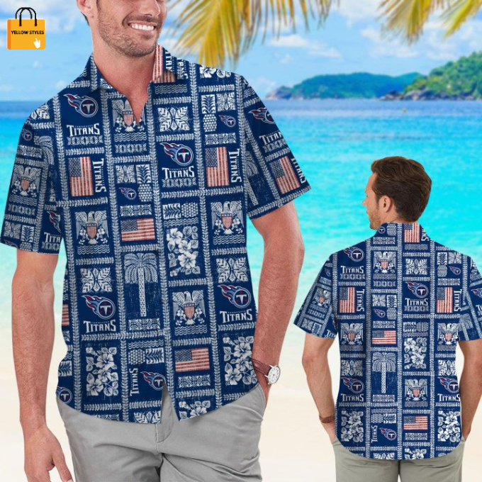 Tennessee Titans Summer Commemorative Hawaiian Shirt