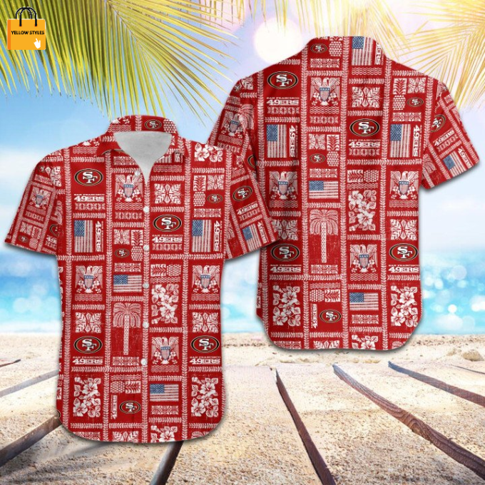 San Francisco 49ers Summer Commemorative Hawaiian Shirt