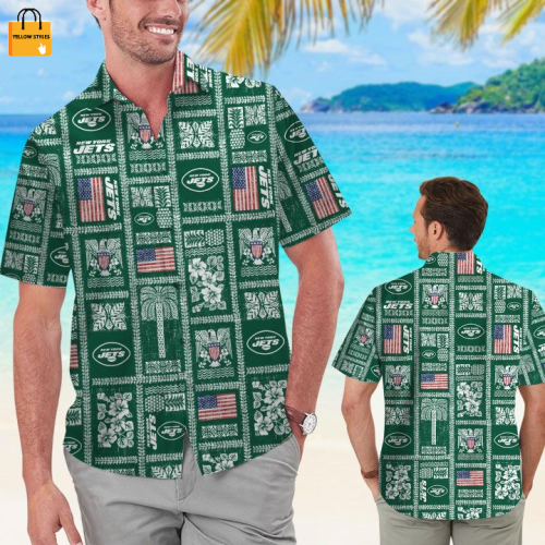 New York Jets Summer Commemorative Hawaiian Shirt