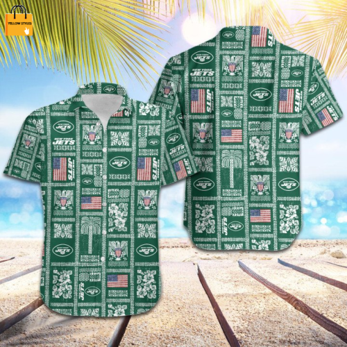 New York Jets Summer Commemorative Hawaiian Shirt