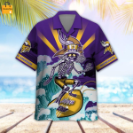 NFL Minnesota Vikings Grateful Dead Violet Hawaiian Shirt NFL Minnesota Vikings Grateful Dead Violet Hawaiian Shirt