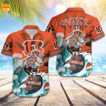 NFL Cincinnati Bengals Grateful Dead Orange Hawaiian Shirt