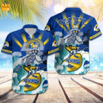 NFL Los Angeles Rams Grateful Dead Navy Hawaiian Shirt