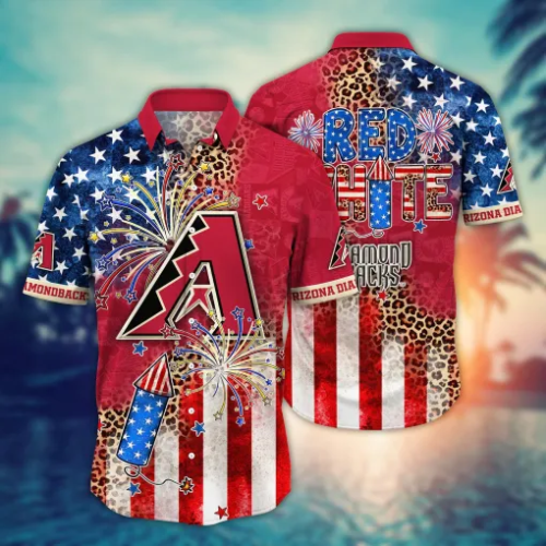 Arizona Diamondbacks MLB Hawaii Shirt for Independence Day & Summer Fun