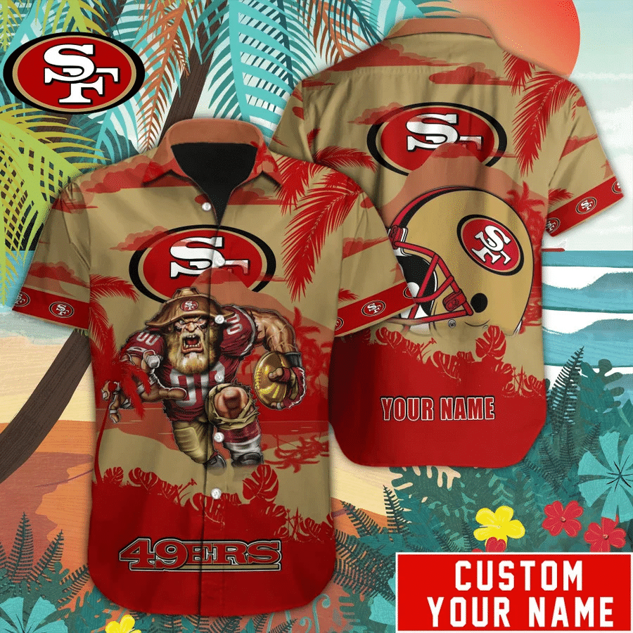 San Francisco 49ers NFL Hawaiian Shirt 014 San Francisco 49ers NFL Hawaiian Shirt 014