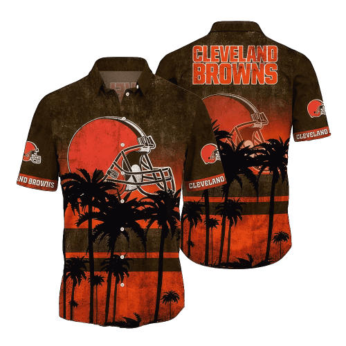 NFL Cleveland Browns Hawaiian Shirt Short Style Gift For Fans NFL 242