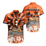 NFL Cincinnati Bengals Hawaiian Shirt And Short This Summer FVJ4