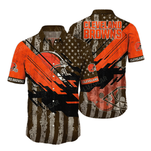 NFL Cleveland Browns Hawaiian Shirt Short Style Hot Trending 03