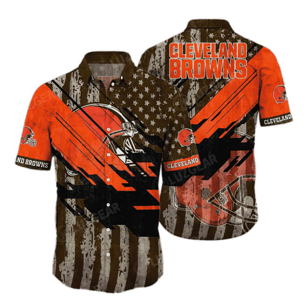 NFL Cleveland Browns Hawaiian Shirt Short Style Hot Trending 03 NFL Cleveland Browns Hawaiian Shirt Short Style Hot Trending 03