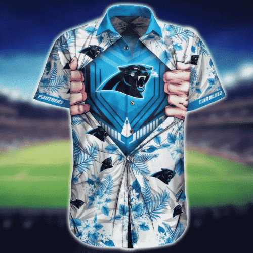 NFL Carolina Panthers Hawaiian Shirt Short 8