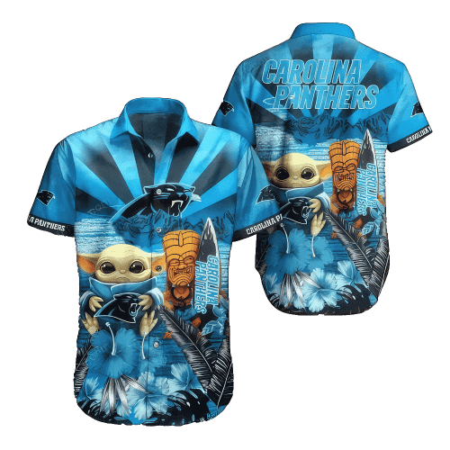 NFL Carolina Panthers Hawaiian Shirt Baby Yoda Style Summer