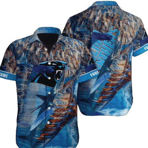 NFL Carolina Panthers Hawaiian Shirt Short 9
