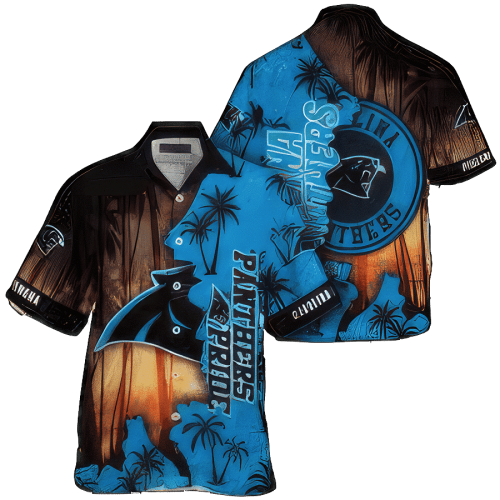 NFL Carolina Panthers Hawaiian Shirt Short Summer FVJ