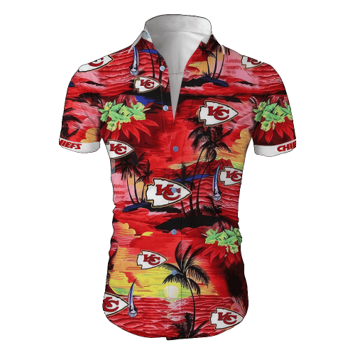 Kansas City Chiefs Cannabis Beach Shirt Hawaiian Shirt All Over Print NFL 248