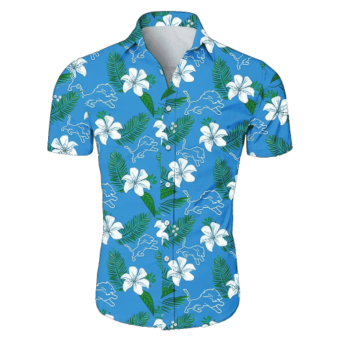 Detroit Lions Beach Shirt Hawaiian Shirt Short Sleeve For Summer NFL 24