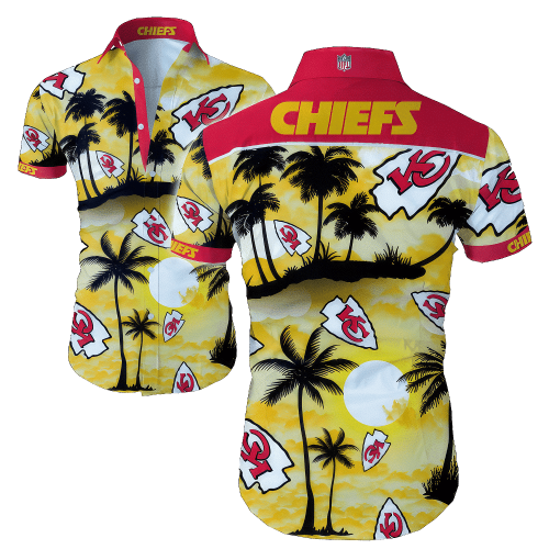 Kansas City Chiefs KCC Beach Shirt Button Up Hawaiian Shirt Gift For Fans NFL 245