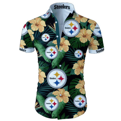 Pittsburgh Steelers Tropical Flower Hawaiian Shirt Gift For Fans NFL 249
