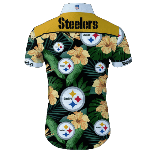 Pittsburgh Steelers Tropical Flower Hawaiian Shirt Gift For Fans NFL 249