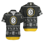 Pittsburgh Steelers Hawaiian Shirt Christmas Pattern All Over Print