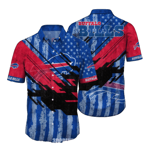 Buffalo Bills Hawaiian Shirt Tropical Flower Pattern All Over Print NFL 03