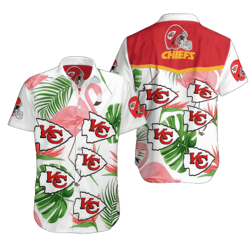 Kansas City Chiefs Flamingo Pattern Hawaiian Shirt Gift For Fans