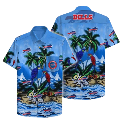 Buffalo Bills Hawaiian Shirt Buffalo Bills Carrot Blue Hawaii Shirt Buffalo Bills Aloha Shirt