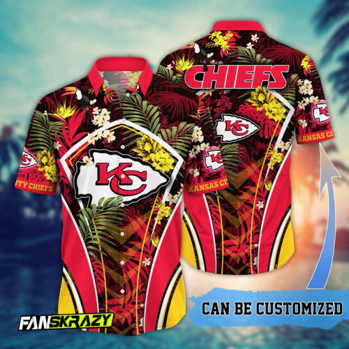 Customized Kansas City Chiefs NFL Flower Summer Tropical Hawaiian Shirt NFL TL01
