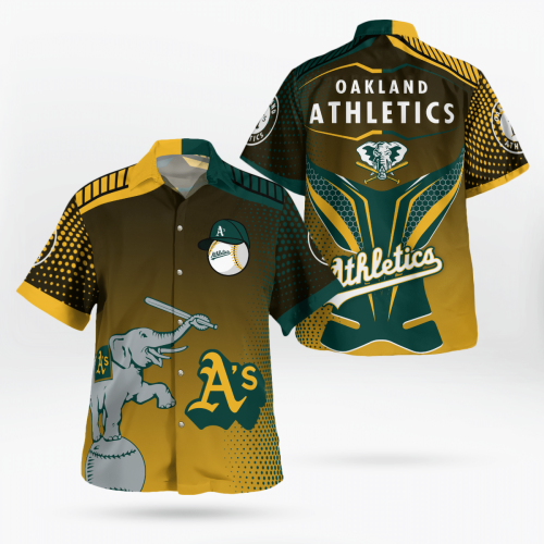 MLB Oakland Athletics Hawaiian Shirt – Official Baseball Team Merchandise