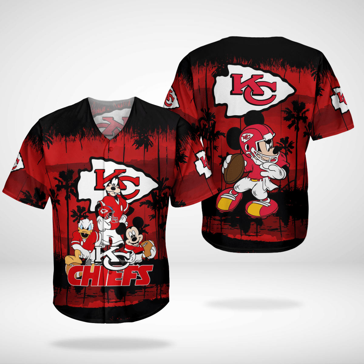 Kansas City Chiefs Mickey Hawaiian Shirt Kansas City Chiefs Mickey Hawaiian Shirt