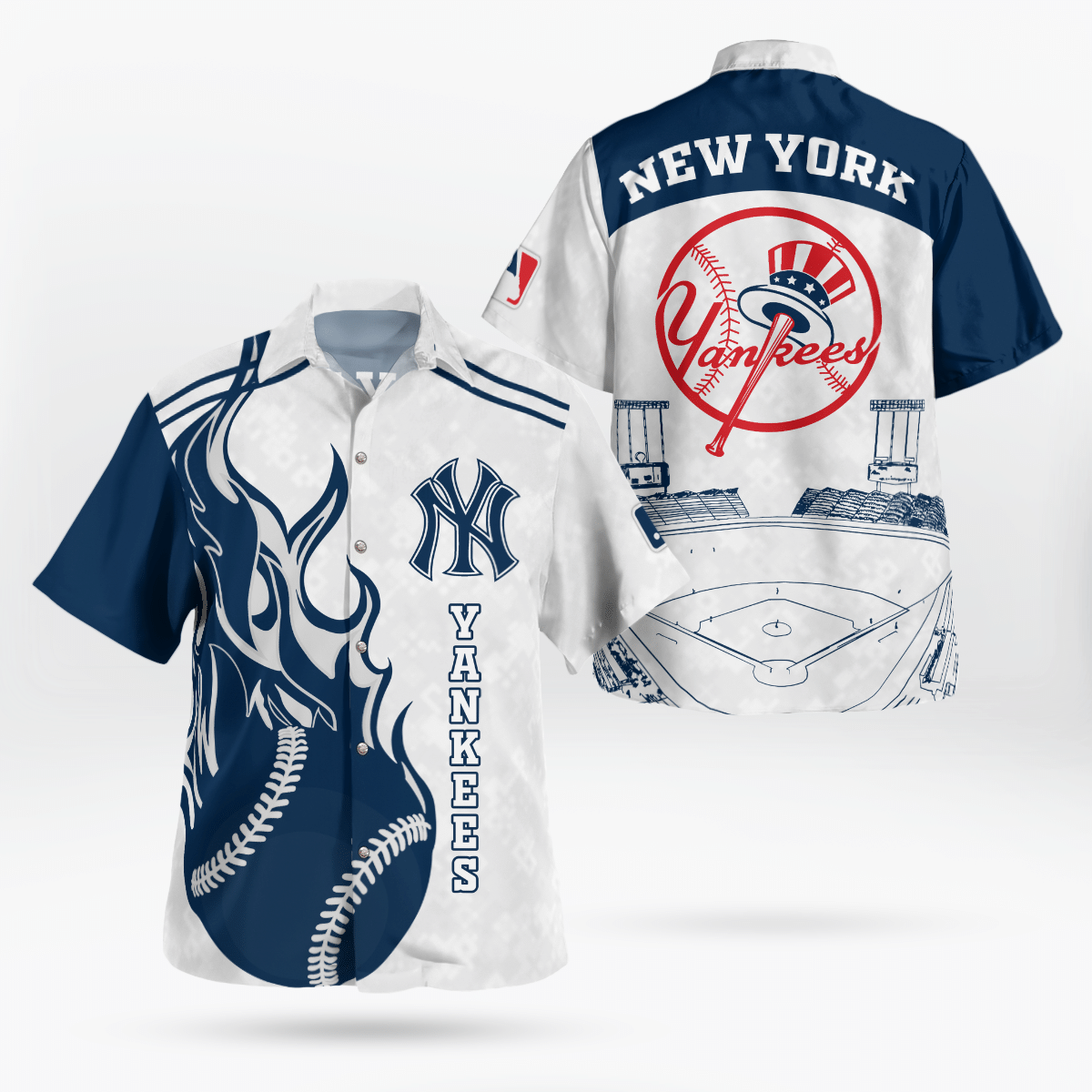 MLB New York Yankees Baseball Hawaiian Shirt – Official Fan Gear MLB New York Yankees Baseball Hawaiian Shirt – Official Fan Gear