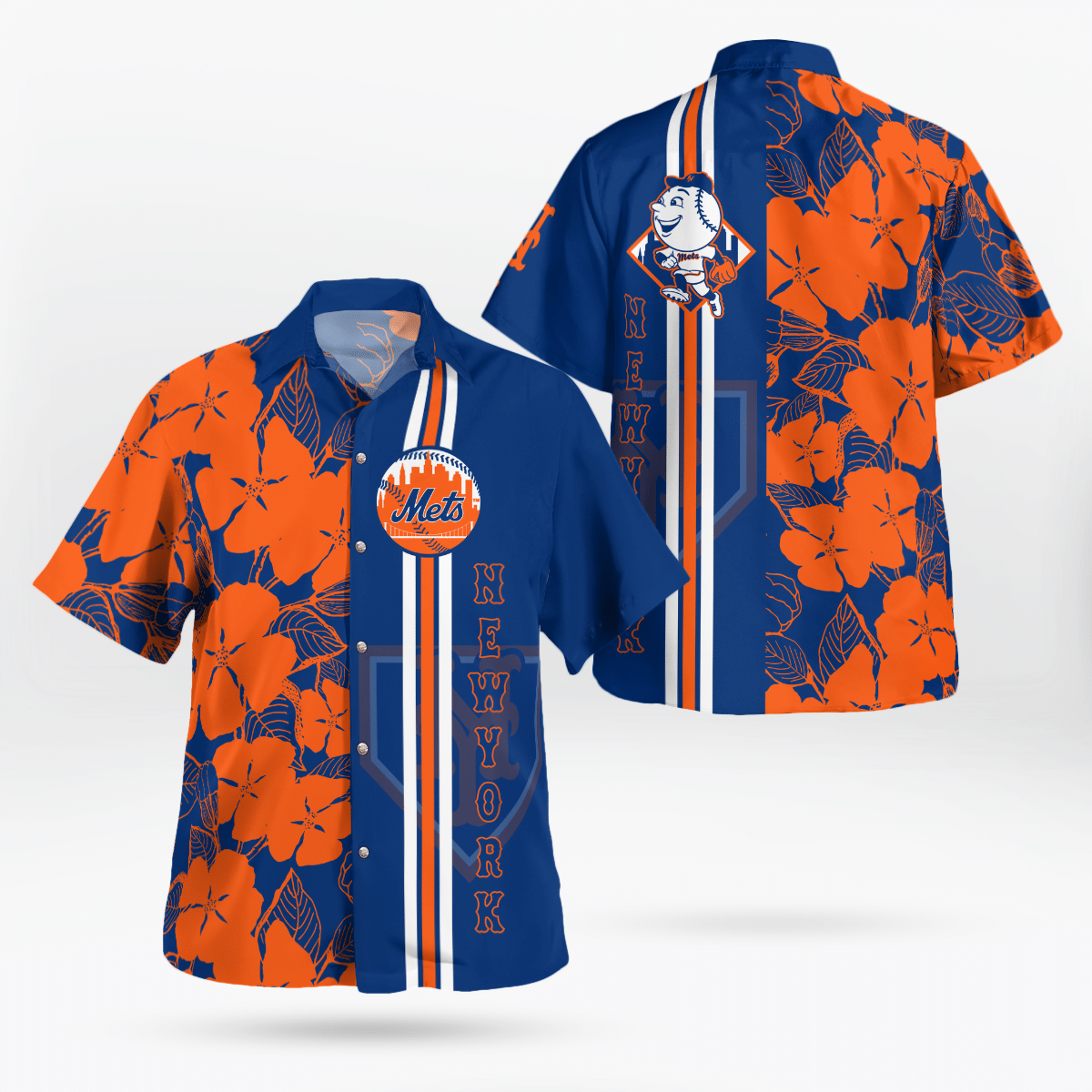 MLB New York Mets Hawaiian Shirt – Official Baseball Team Merchandise MLB New York Mets Hawaiian Shirt – Official Baseball Team Merchandise