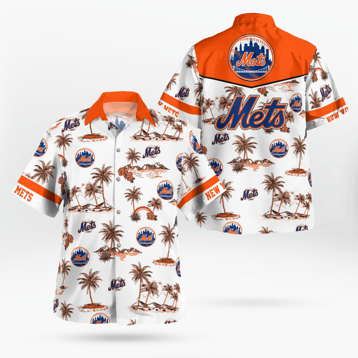 New York Mets MLB Hawaiian Shirt – Official Team Merchandise New York Mets MLB Hawaiian Shirt – Official Team Merchandise