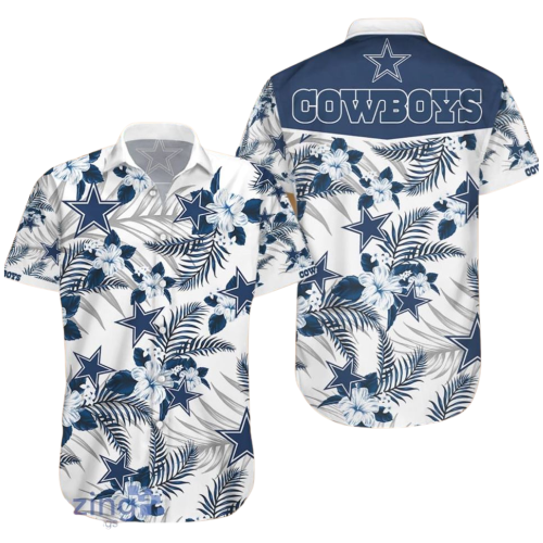 Dallas Cowboys Hibiscus Cool Design  Aloha Hawaiian Shirts For Men & For Women Couples  Bowl Games Fan Gifts