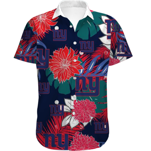 Men’s New York Giants Hawaiian Shirt Tropical