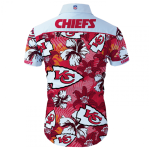 Kansas City Chiefs Hawaiian Shirt Tropical Flower Short Sleeve