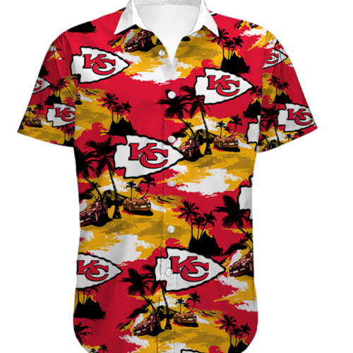 Men’s Kansas City Chiefs Hawaiian Shirt Tropical