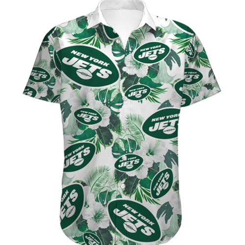 Men’s New York Jets Hawaiian Shirt Tropical