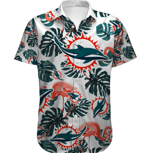 Men’s Miami Dolphins Hawaiian Shirt Tropical