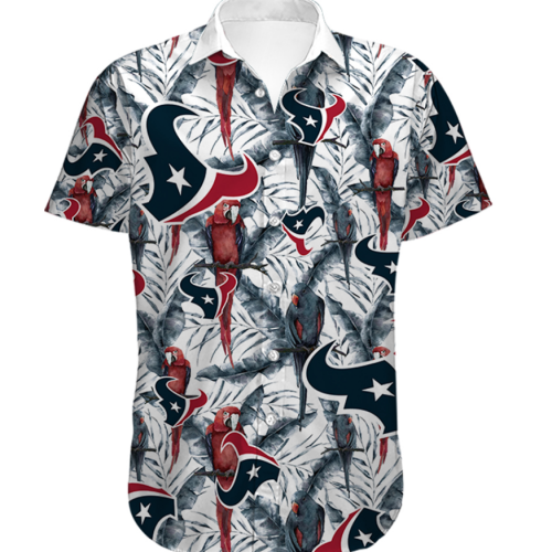 Men’s Houston Texans Hawaiian Shirt Tropical