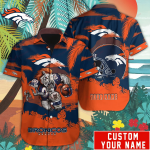 Denver Broncos Hawaiian Shirt Mascot Customize Your Name Denver Broncos Hawaiian Shirt Mascot Customize Your Name