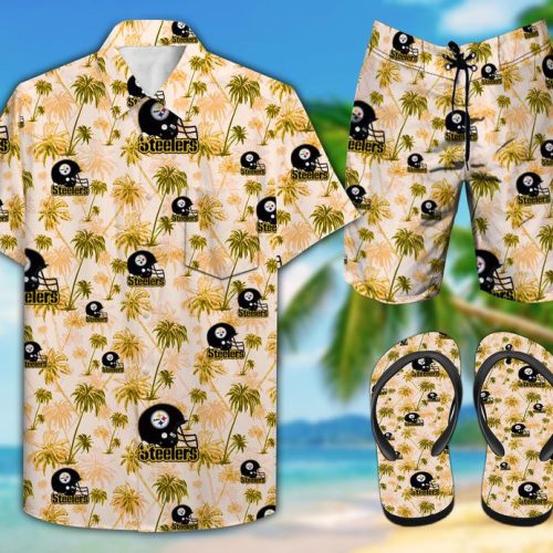 Pittsburgh Steelers Flip Flops Hawaiian Shirt