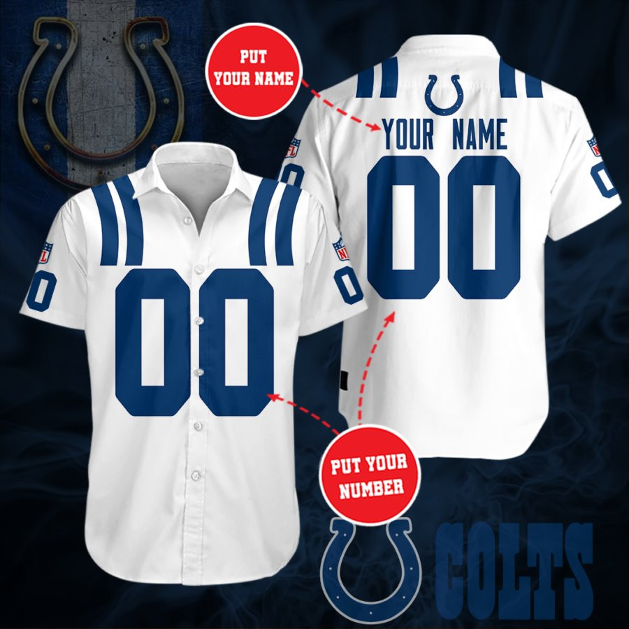 Custom Indianapolis Colts Up Hawaiian Shirt Custom Indianapolis Colts Up Hawaiian Shirt