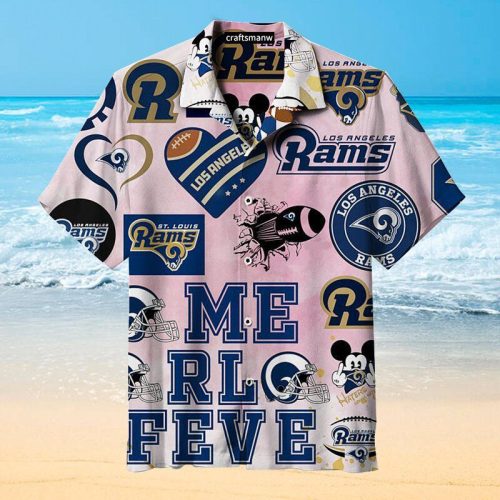 Los Angeles Rams And St Louis Rams Nfl Premium Hawaiian Shirt Gift For Sports Lovers