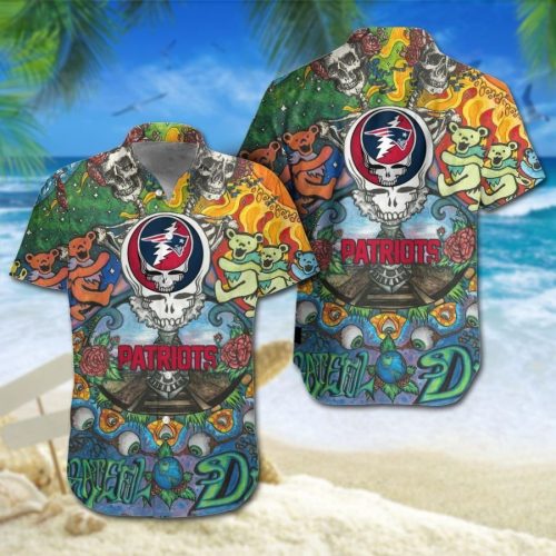 New England Patriots Grateful Dead3 Hawaiian Shirt