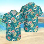 Miami Dolphins Hawaiian Shirt Miami Dolphins Tropical Forests Hawaiian Shirt