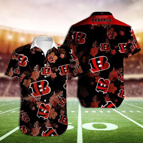 Bengals Hawaiin Shirt Cincinnati Bengals Flower Hawaiian Shirt