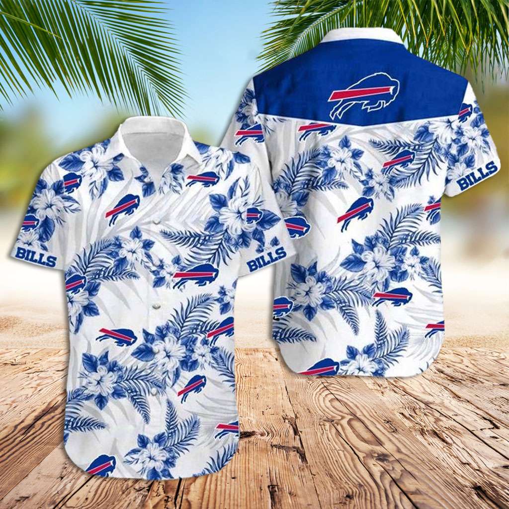 Buffalo Bills Hawaiian Shirt Bills Tropical Floral Hawaiian Shirt Buffalo Bills Hawaiian Shirt Bills Tropical Floral Hawaiian Shirt