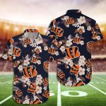 Bengals Hawaiin Shirt Cincinnati Bengals Tropical Floral Hawaiian Shirt
