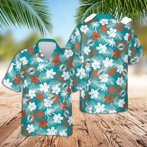 Miami Dolphins Hawaiian Shirt Dolphins Summer Casual Hawaiian Shirt
