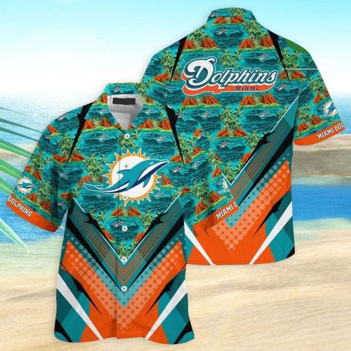 Miami Dolphins Hawaiian Shirt Dolphins Tropical Summer Hawaiian Shirt